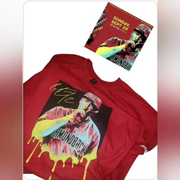 Arizona Diamondbacks Geraldo Perdomo Men XL T-Shirt Unisex - Picture 3 of 3